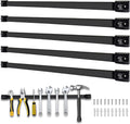 24" Magnetic Tool Holder, 5 Packs Magnetic Storage Strips Magnet Bar PVC Coated for Garage Tool Organizer Mounted Hanging Strip,Heavy Duty of Holder Easy to Install