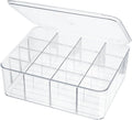 ZEXALOR Socks Underwear Drawer Organzier Dividers, 16 Compartment Removable Divided Plastic Storage Bin with Lid, Storage Organizer for Scarves Ties Bras, Clear Dresser Drawer Organizers