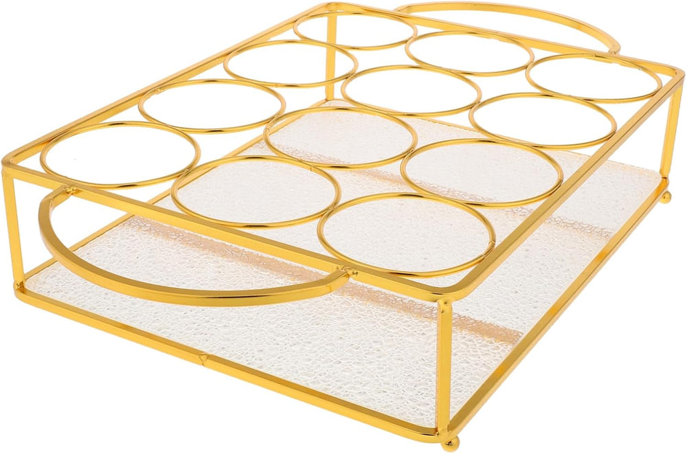 Cabilock Iron Beverage Rack for Countertop Bar Stylish Ktv Drink Organizer fo...