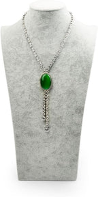 Oirlv Velvet 3-Dimensional Jewelry Stand Necklace Pendant Chain Jewelry Bust Display Holder (H15.16)