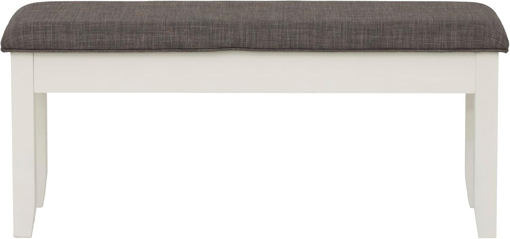 Powell Furniture Jane Storage, Antique White Dining Bench,