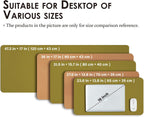 Cork Desk Mat - Dual-Sided Desk Pad for Office and Home - Desk Organization and Accessories - Ideal for Large Mouse Pad and Desk Mats on Top of Desks(Olive Green,80cmx 40cm)
