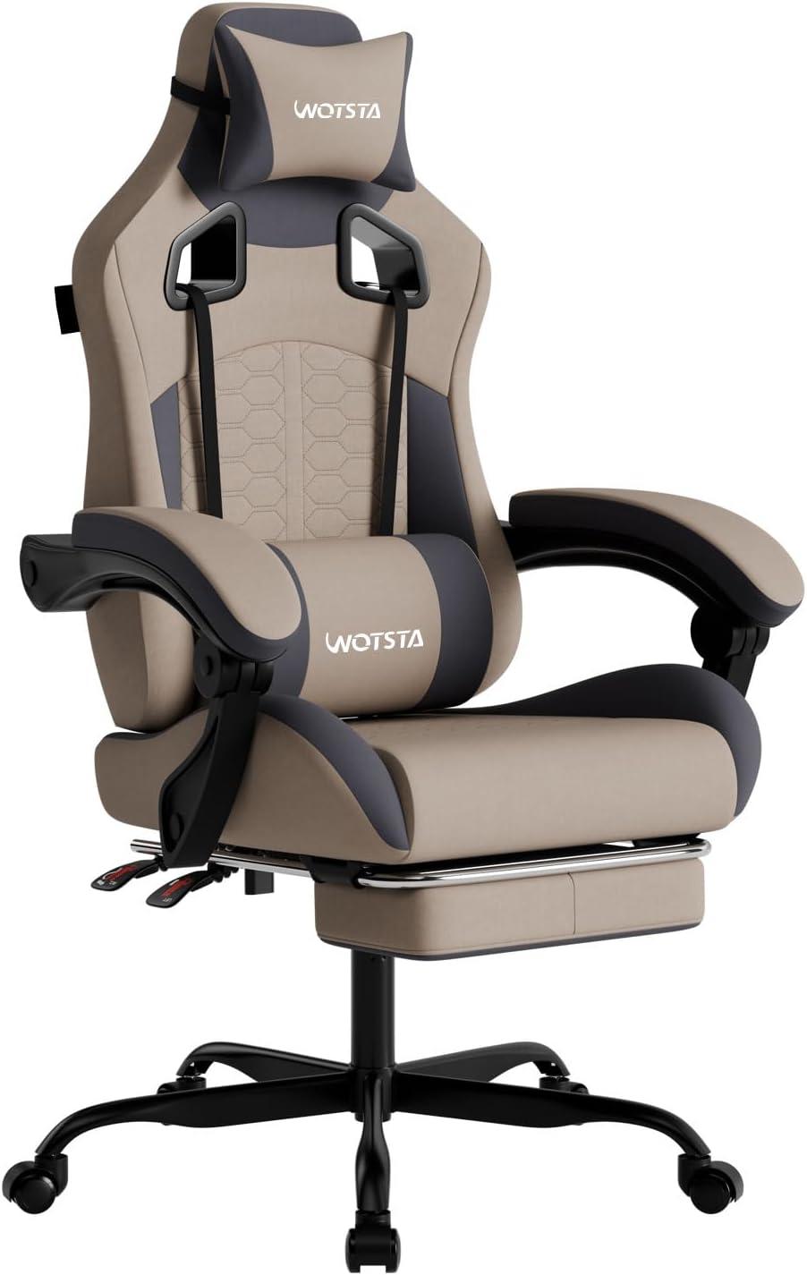 Gaming Chair with Massage,Ergonomic PC Gaming Chair with Footrest Comfortable...