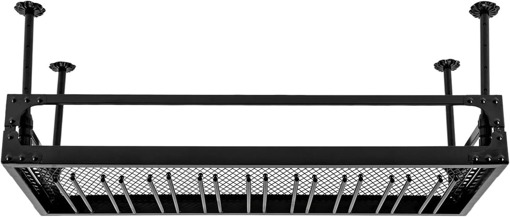 Ceiling Wine Glass Rack, 39.3x13.7in Adjustable Industrial Hanging Wine Bottl...