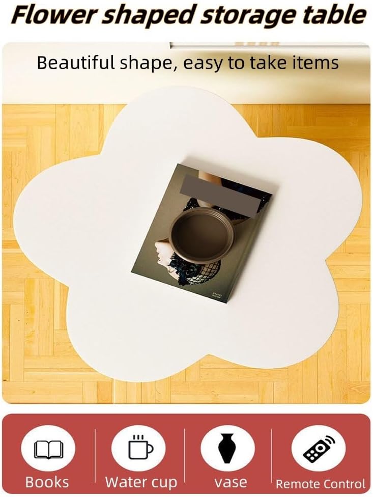 Flower Shape Side Table, Modern Bedside Table, Multifunctional Coffee Table, ...