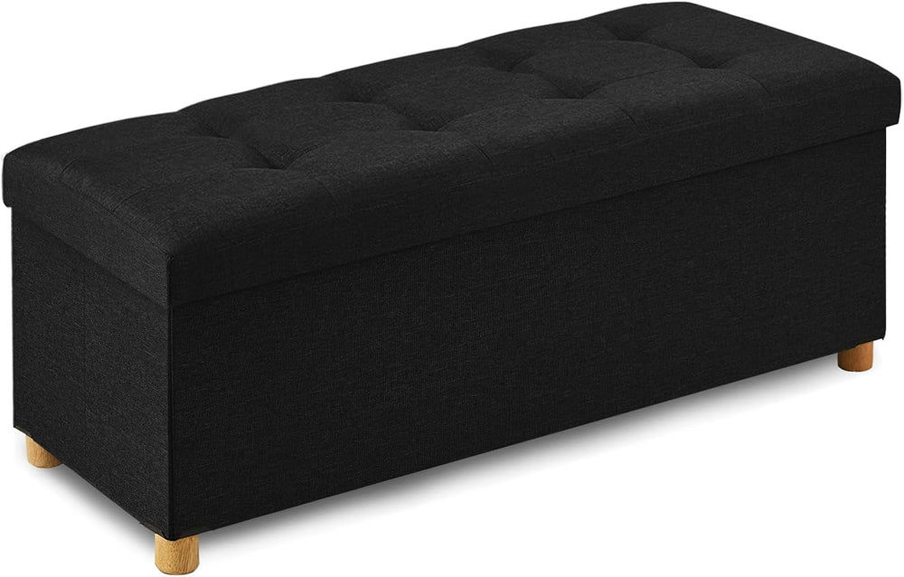 BRIAN & DANY 43 Inches Folding Storage Ottoman Bench, Ottoman with Storag...