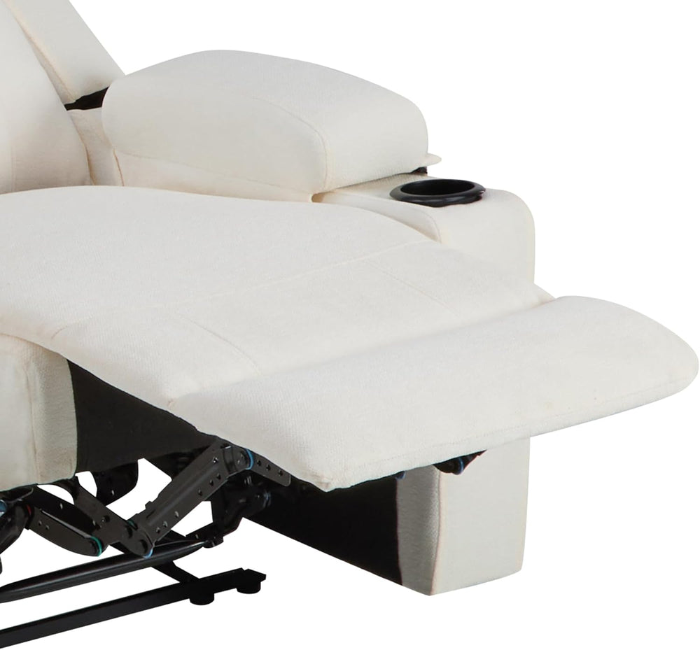 75'' Manual Reclining Sofa with Storage Drawer, 3 Seat Wall Hugger Re...