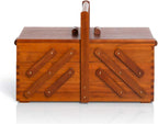 Prym 612551 Nähkasten aus dunklem Holz, Workers, Dark Wood, Brown, L