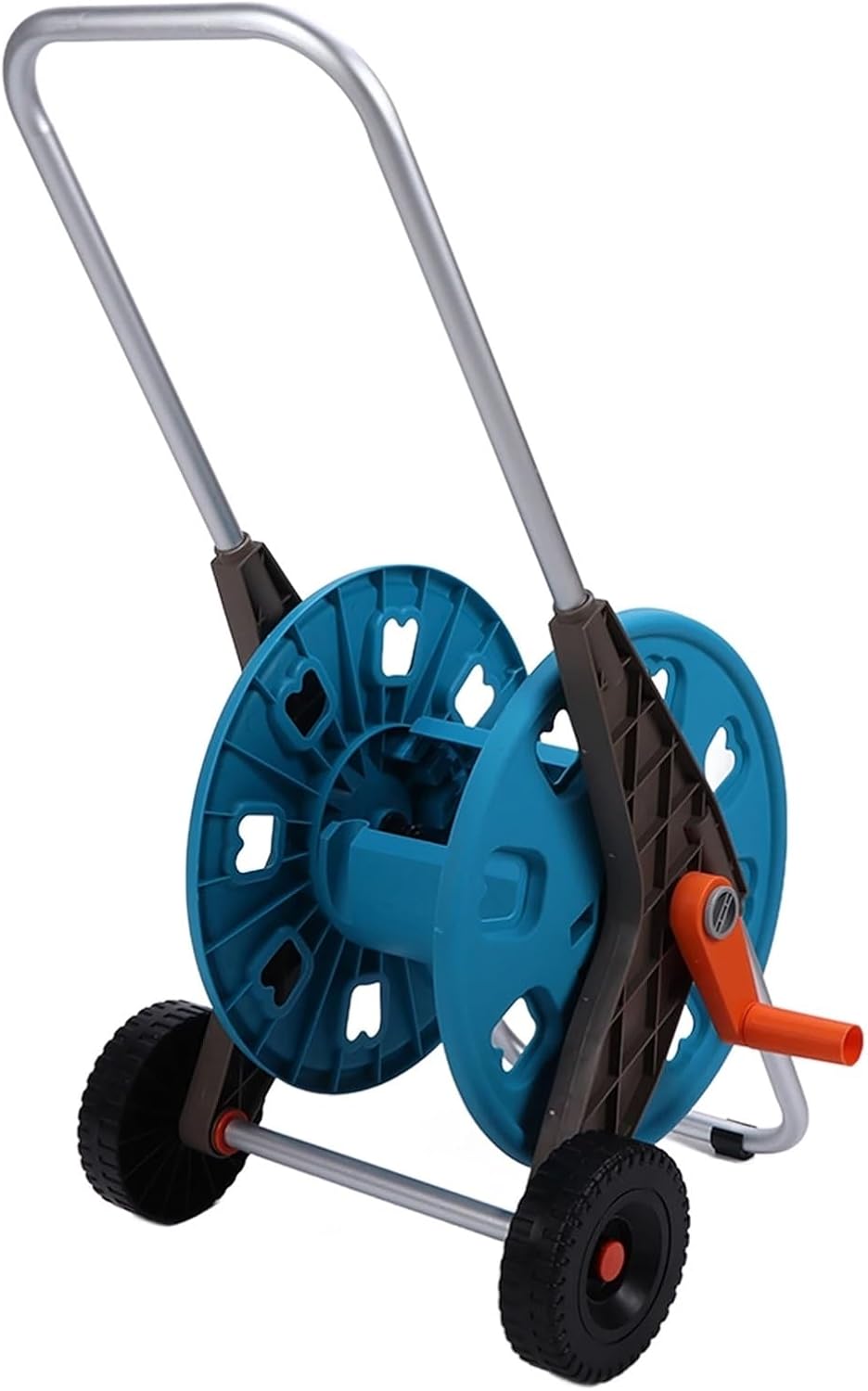 Hose Reel Cart G1/2 Garden Hose Reel Cart With 2 Wheels Waterpipe Rack Watering Trolley Hold 60M
