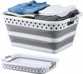 Monozuki Collapsible Plastic Laundry Basket 11.1 gallon(42L) Eco-recycled material - Foldable Pop Up Storage Container/Organizer - Space Saving Hamper/Basket BPA Free