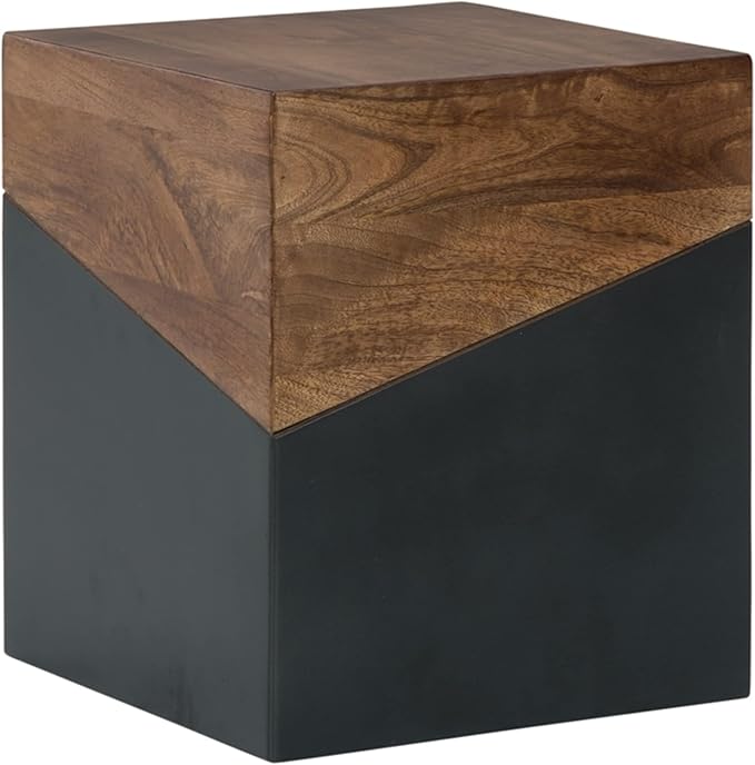 Signature Design by Ashley Trailbend Eclectic Accent End Table, Brown & G...