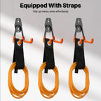 Garage Hooks Heavy Duty 6 Pack Utility Wall Mount Storage Hangers with Extension Cord Holder Organizer for Power Tool Garden Tool Ladder Hose and More