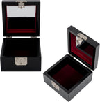 Mother of Pearl Mini Jewelry Box - Organizer for Earring Necklace Ring & Bracelet Jewelry Display Storage Case for Woman Unique Gifts (Crane_Black)
