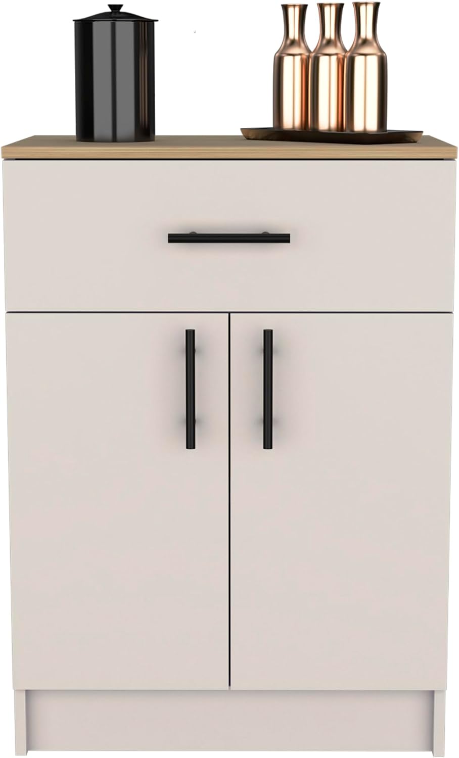 Kitchen Pantry Organizer Cabinet, Wooden Cupboard Credenza Bufffet Cabinet wi...