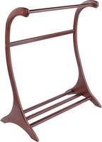 Winsome Bella Blanket Rack in Walnut Finish