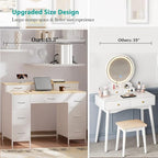 Dresser for Bedroom with 9 Drawers & 2 Open Shelves, Fabric Storage Dresser, Chest of Drawers, Long Dresser for Closet, Wooden Top & Metal Frame, Classic White