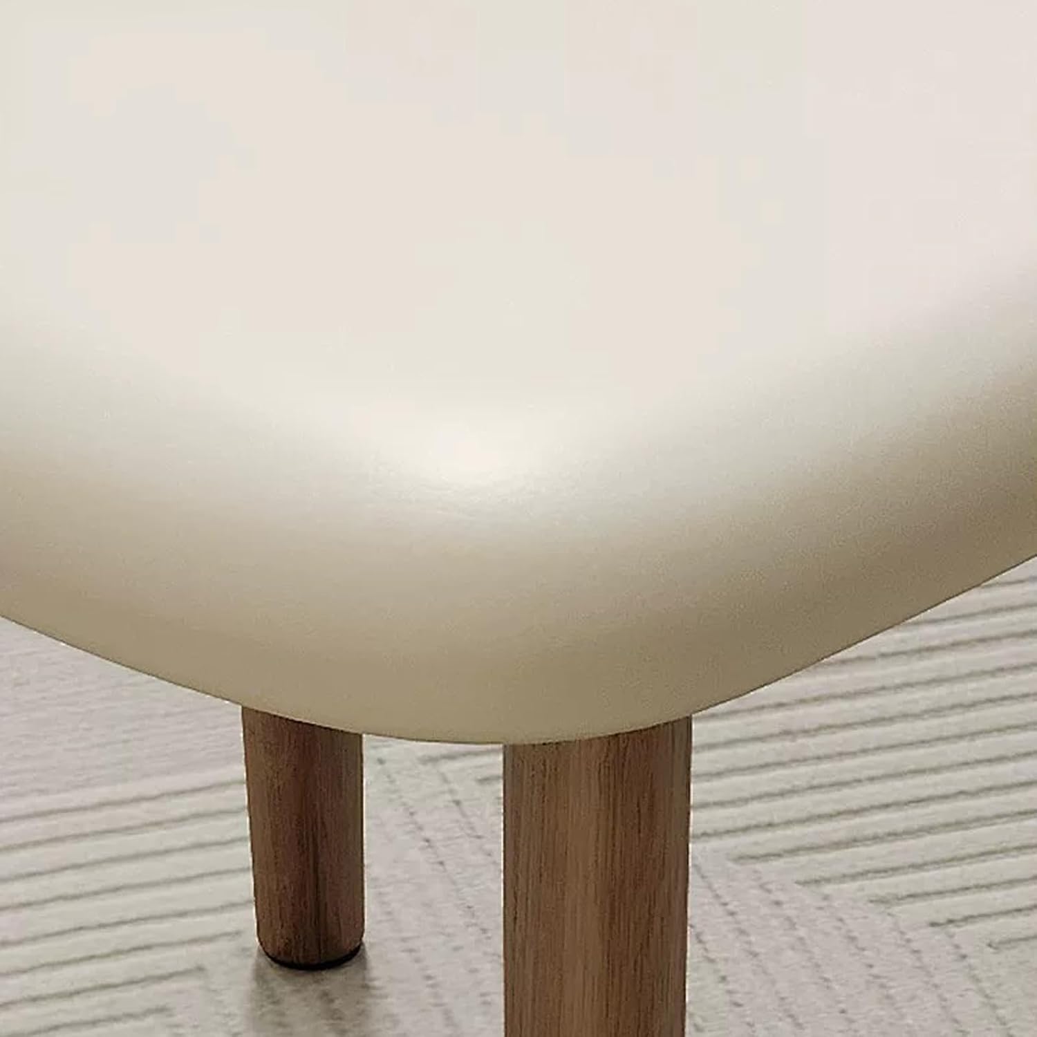 Modern Dining Chair, Counter Stool, Office Desk Guest Chair, Commercial Event Seat, Comfortable Upholstered, for Pub Coffee Home Dinning Kitchen Island(Beige)