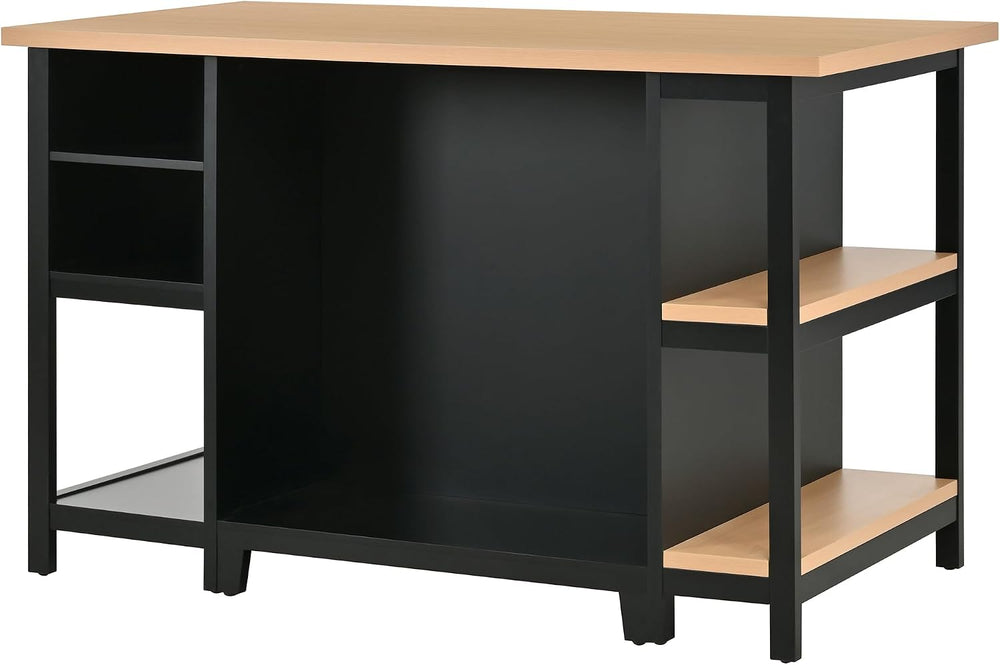Christopher Knight Home Aaron 58" Kitchen Island with Storage, Modern Is...