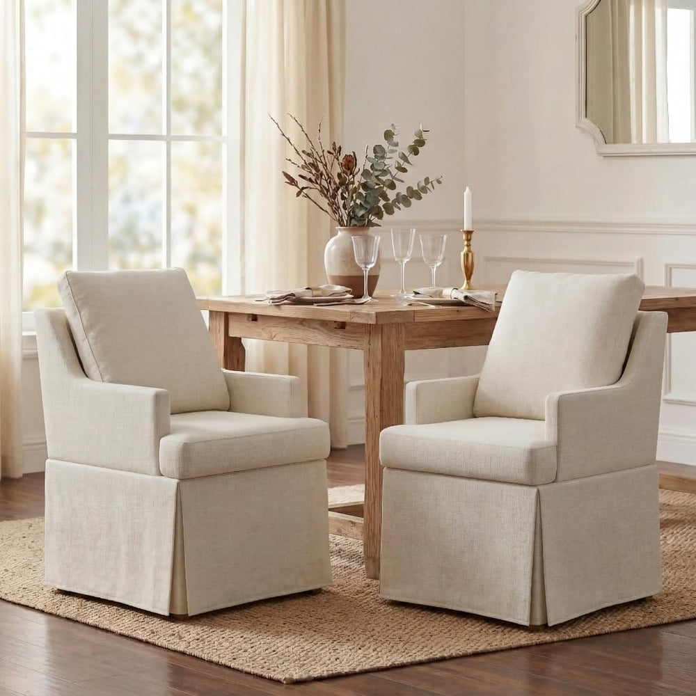 UVV Upholstered Dining Chairs Set of 2, Modern Kitchen Chair Dining Room Chai...
