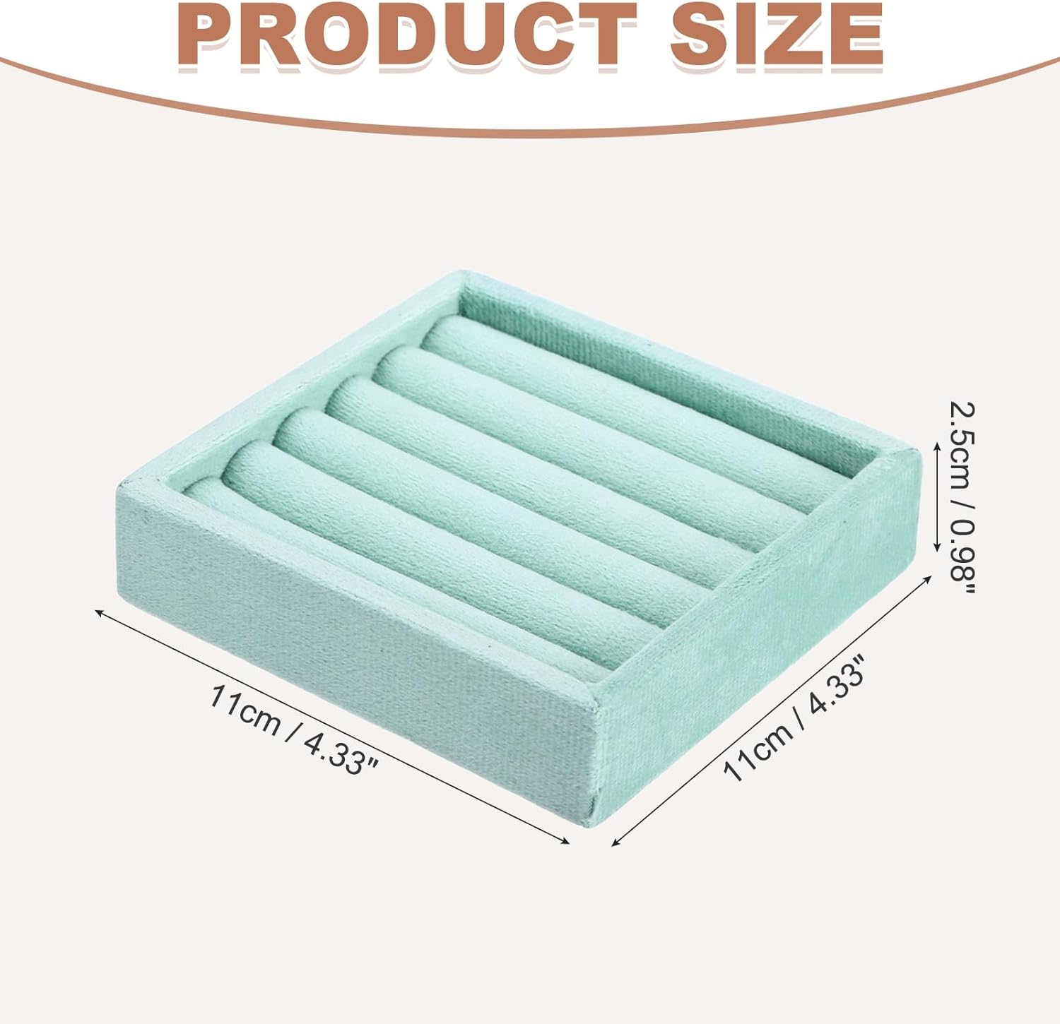 uxcell Stackable Jewelry Storage Tray, Jewelry Tray Drawer Organizer, Small Display Box for Earrings, Necklaces, Rings and Bracelets, Teal