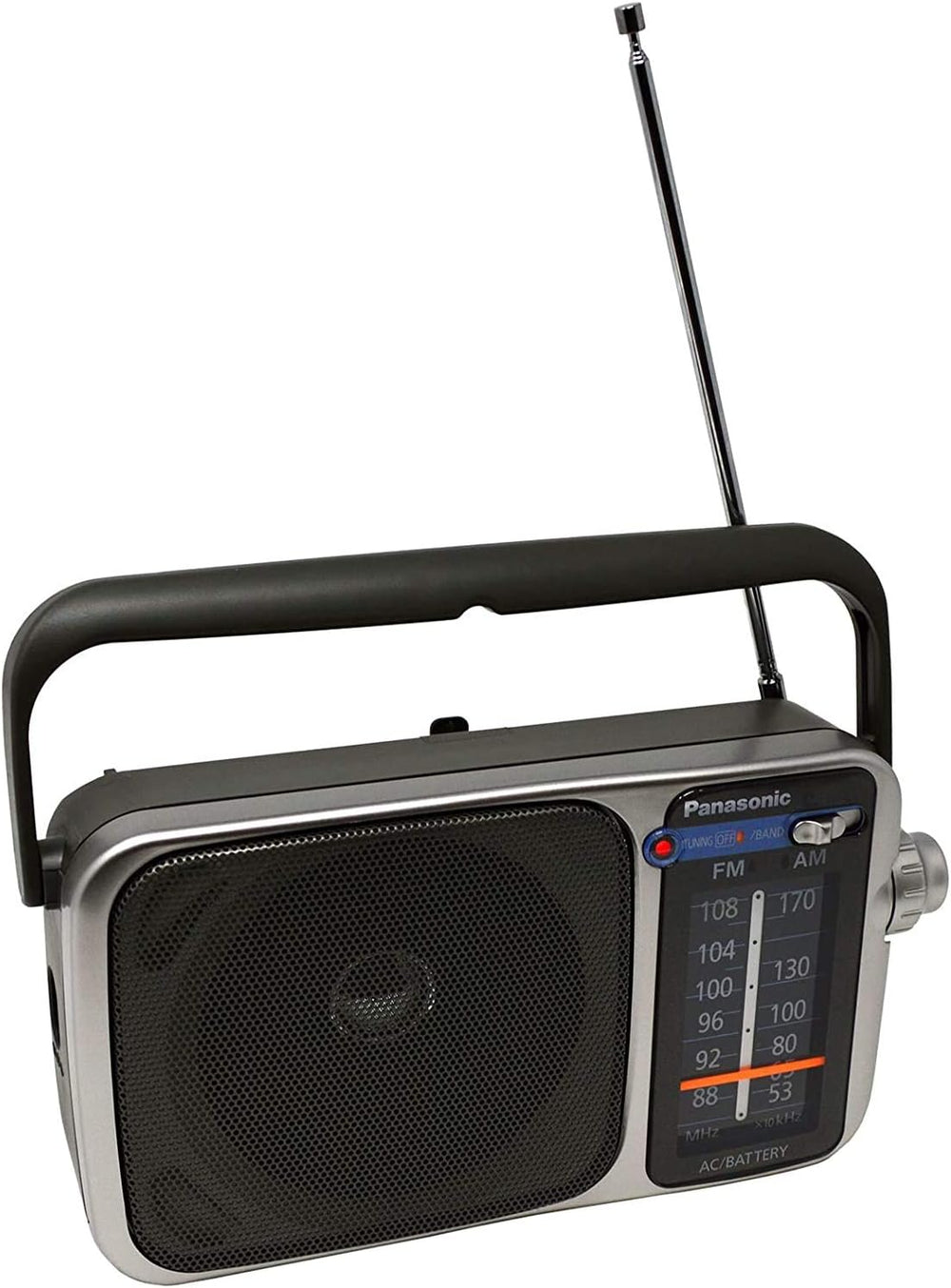 Panasonic RF-2400D / RF-2400 Portable FM/AM Radio with AFC Tuner + 4 X Panaso...