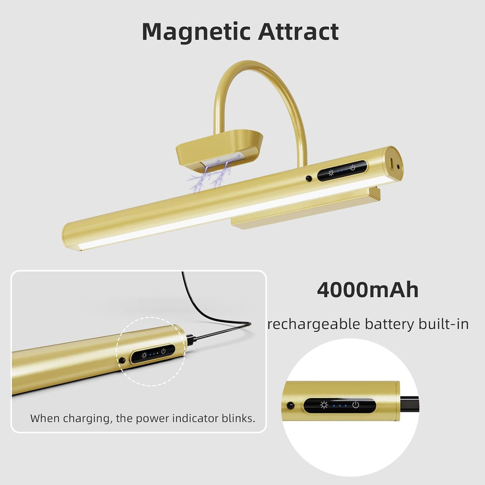 13.8inch Battery Operated Wireless Picture Light，Remote Control Painting Disp...