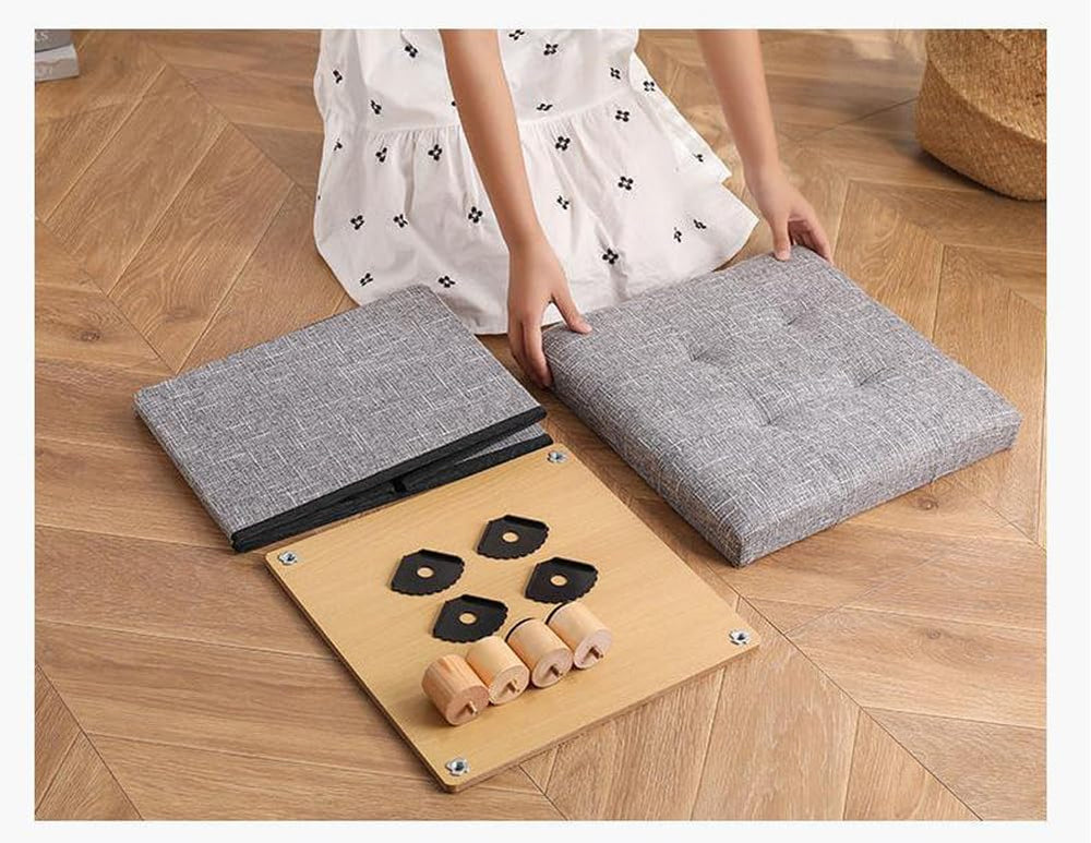Ottoman with Storage for Living Room Bedroom,12x12inch Square Foot Rest Stool...