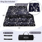 MAXYOYO Japanese Floor Mattress Futon Mattress, 4" Thicken Tatami Mat Sleeping Pad Foldable Roll Up Mat Boys Girls Dormitory Pad Kids Floor Lounger Pillow Bed, Charcoal Grey, Queen Size