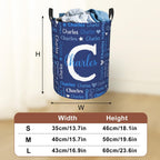 Custom Name Laundry Hamper, Personalized Laundry Baskets with Name for Boys Girls Women Men, Customized Collapsible Dirty Clothes Hamper Easy Storage Gifts for Bedroom Bathroom Living Room