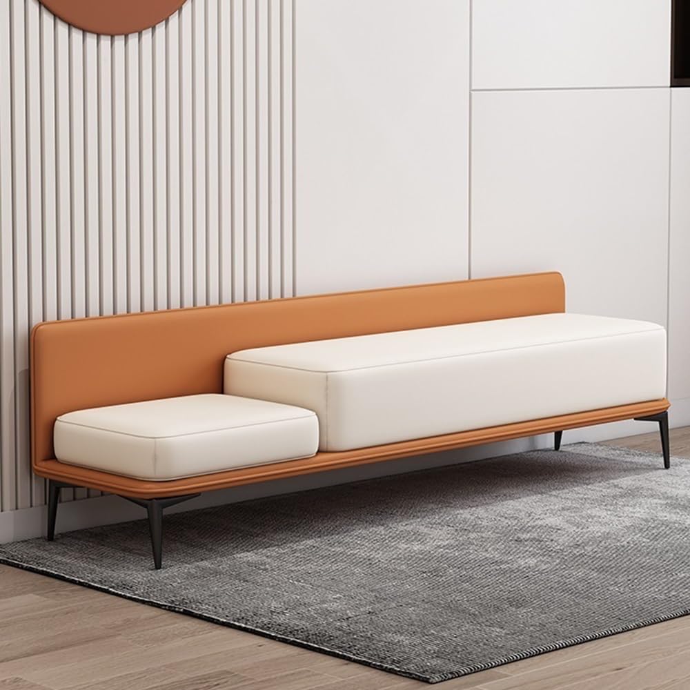 Modern Bed End Stool Modern Bedside Bench Bedroom Entrance Shoe Long Sofa Ent...