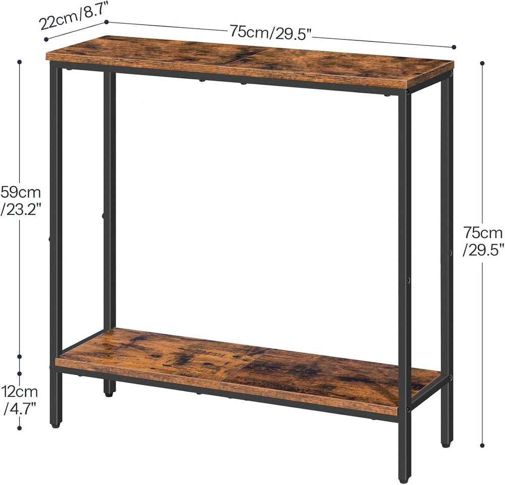 HOOBRO 29.5" L Narrow Console Table, 8.7" D Small Entryway Table | ...