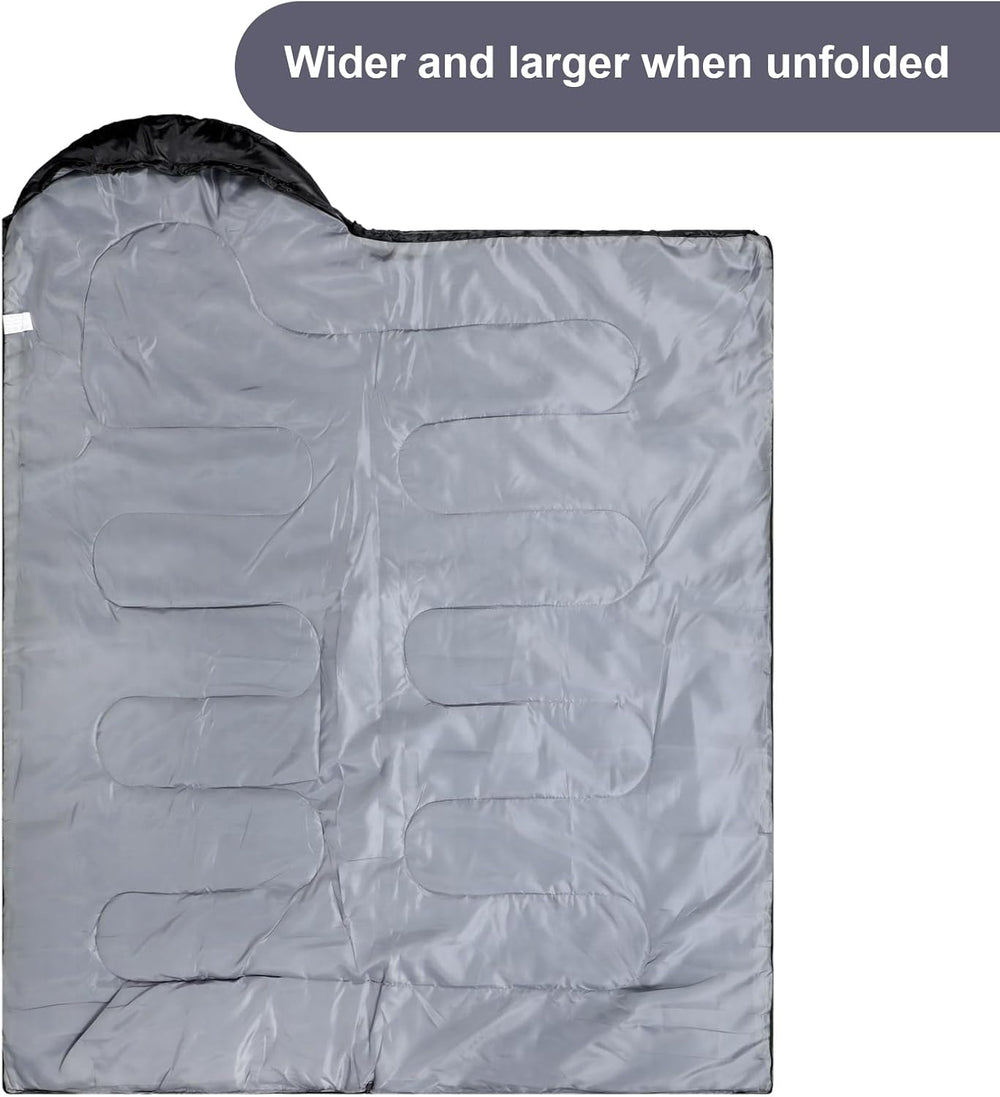 Tudomro 2 Pcs Camping Sleeping Bag for Adults Lightweight Packable Waterproof...