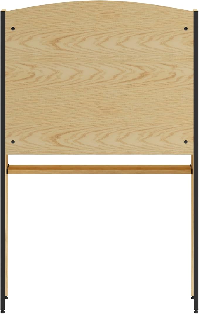 Flash Furniture Kevin Starter Study Carrel in Oak Finish