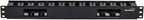 Navepoint 1U Horizontal 19-Inch Rack Mount Cable Management Raceway Duct Panel with Cover Black