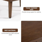 COSIEST Modern End Table w Honeycomb Pattern, Mid-Century Nightstand w Storage Drawer, Small Wood Accent End Table for Bedroom, Living Room(Brown,2 Pieces)