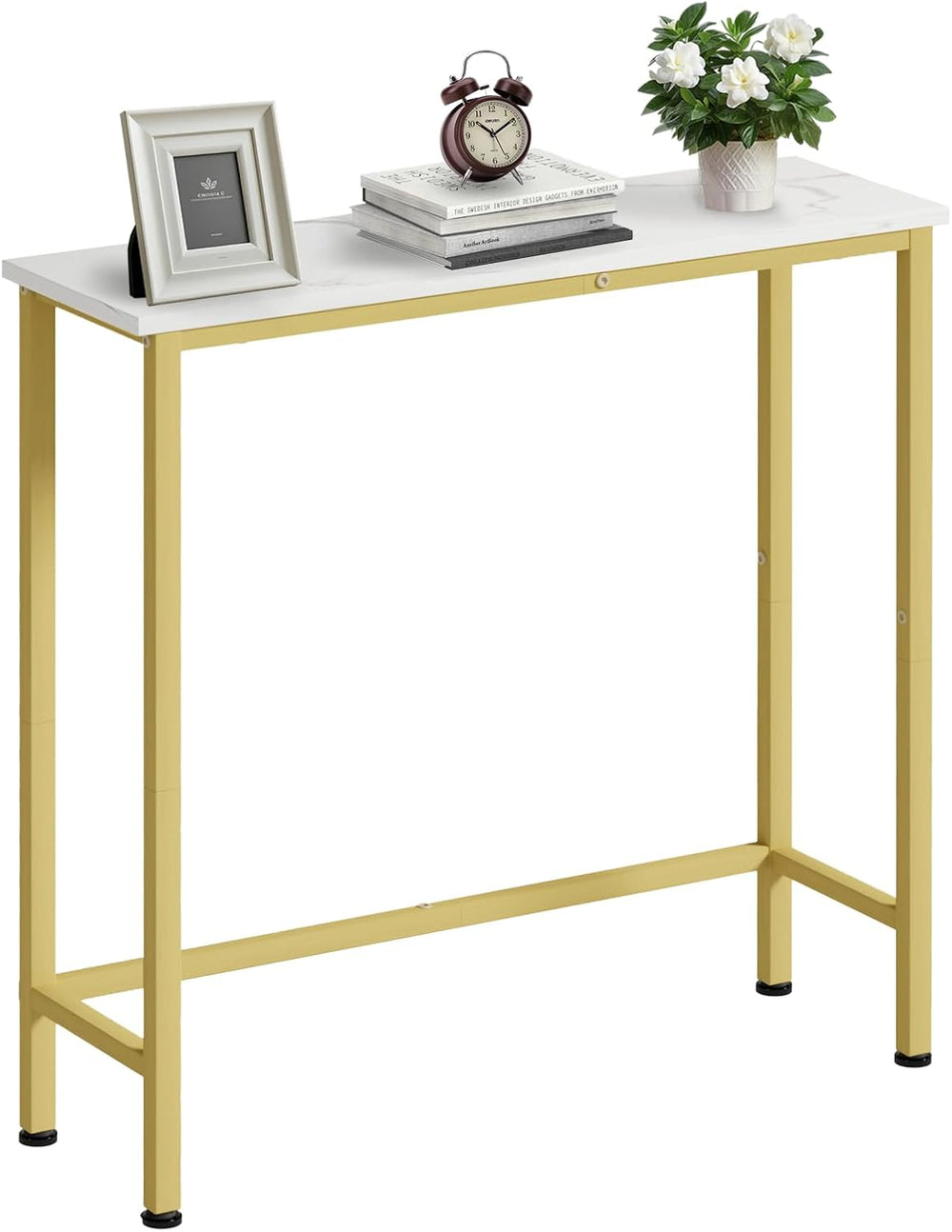 Narrow Console Table, 29.5" Small Entryway Table, Thin Hallway Tables, S...