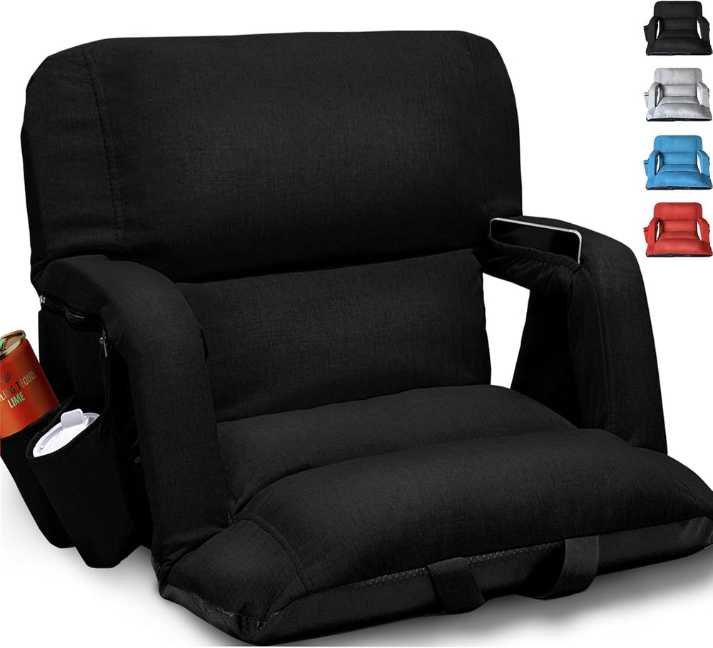Wide Stadium Seats With Back Support, Exclusive "Sofa Style" Design...
