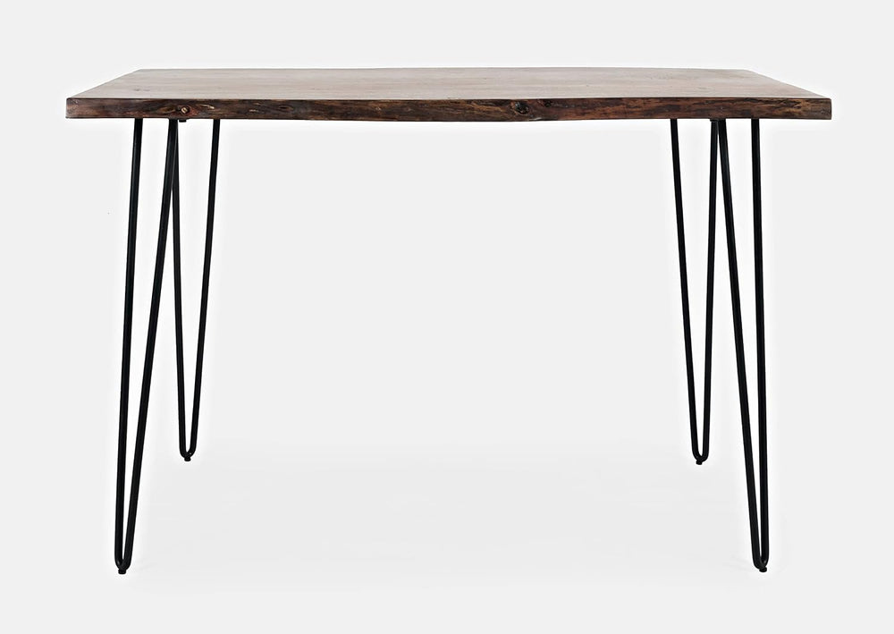Jofran Nature's Edge 52" Farmhouse Dining Table - Solid Wood Counter...