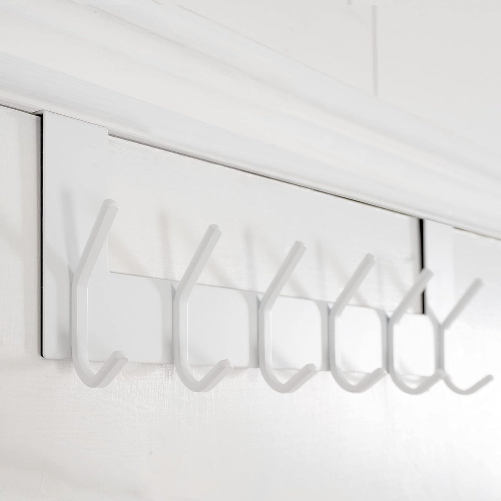 WEBI Over The Door Hook White,Over The Door Towel Rack,Door Hanger,Door Coat ...