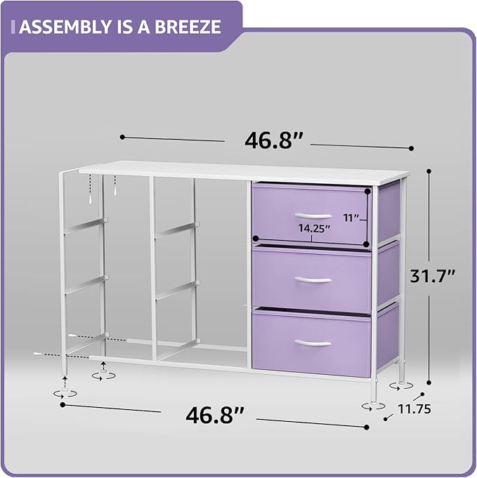 Sorbus Kids Dresser with 9 Drawers - Storage Unit Organizer Chest for Clothes - Bedroom, Kids Room, Nursery, & Closet