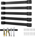 12" Magnetic Tool Holder, 5 Packs Storage Strips Tool Magnet Bar PVC Coated for Garage Organizer Mounted Hanging Strip,Heavy Duty of Magnetic Holder Easy to Install