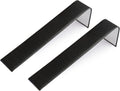 Novel Box 2 Pack Bracelet/Watch Ramp Black Leatherette 2x8.25x2 Inches - Slim and Sleek Ramps for Jewelry Display - Bracelet Holder Organizer Stand for Wedding, Selling & Personal Use