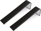 Novel Box 2 Pack Bracelet/Watch Ramp Black Leatherette 2x8.25x2 Inches - Slim and Sleek Ramps for Jewelry Display - Bracelet Holder Organizer Stand for Wedding, Selling & Personal Use