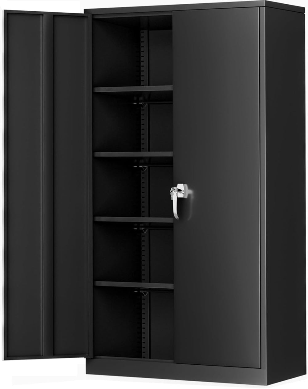 Greenvelly Steel SnapIt Storage Cabinet, 72" Locking Metal Garage Storag...
