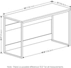Furinno Moretti Modern Lifestyle Enhanced Study Desk 52 Inch, 52-Inch, Columbia Walnut