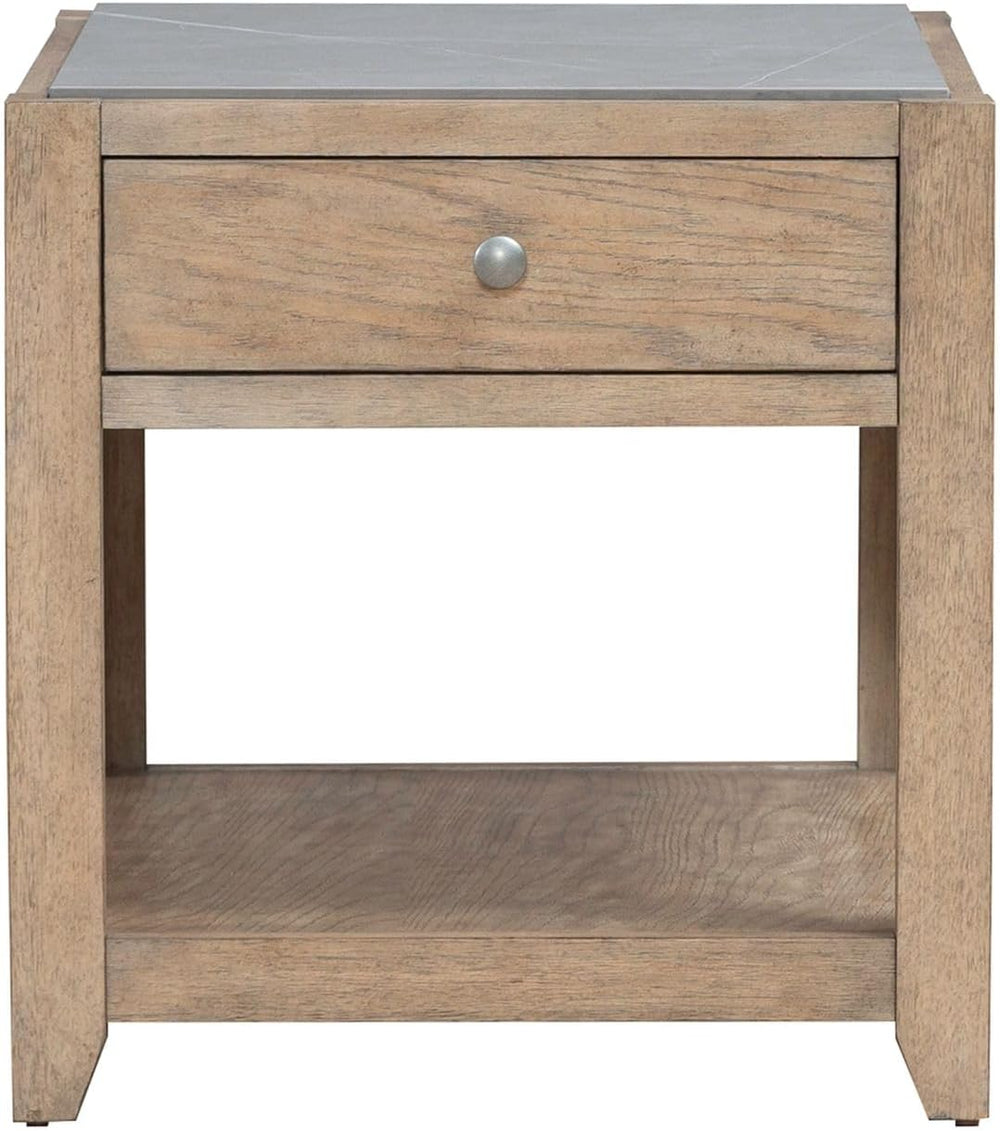 Liberty Furniture Millstone End Table with Unique Tile Top for Living Room - ...