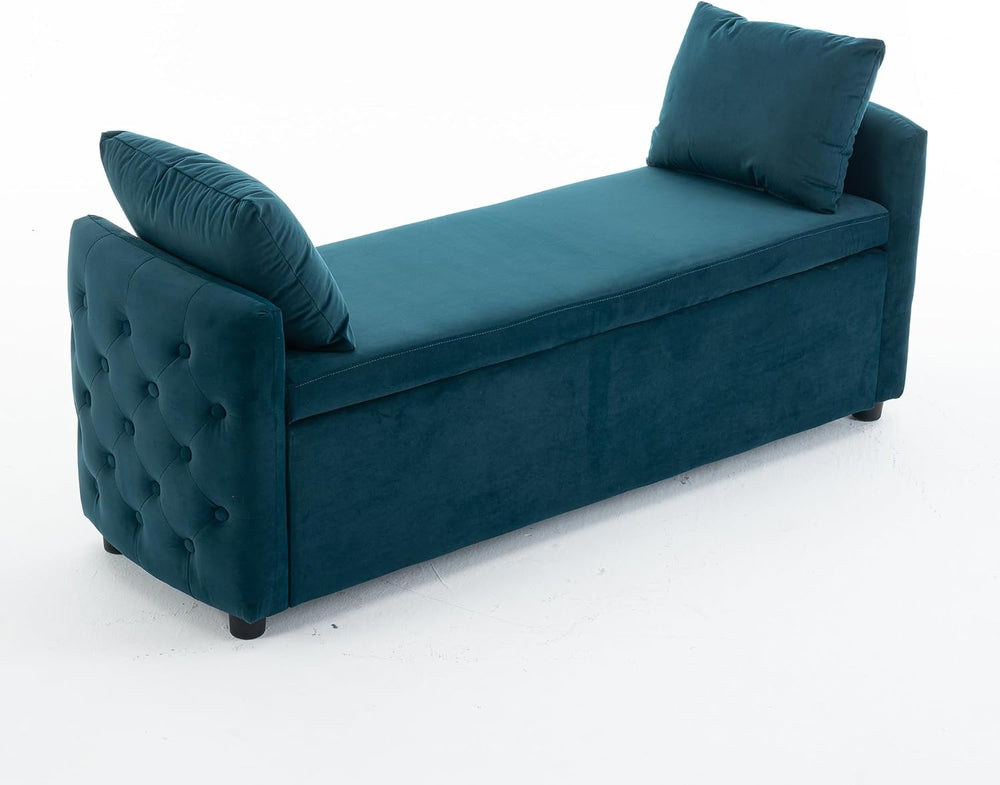 Storage Bench for Bedroom, 60" End of Bed Bench for King Size Bed,Tufted...