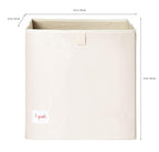 3 Sprouts Toy Storage Cube Bin, Foldable Storage Box, Rhino | Foldable organizer, Playroom or nursery toy storage, Cube shelf compatible, Toys books clothes storage, Folds flat