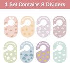 Baby Closet Dividers Durable Plastic Clothes Organizers 16 Pack | Double-Sided Dividers Wardrobe Organizer for Newborn to Toddler, Clothes Organizer by Size & Age Nursery Clothes Dividers