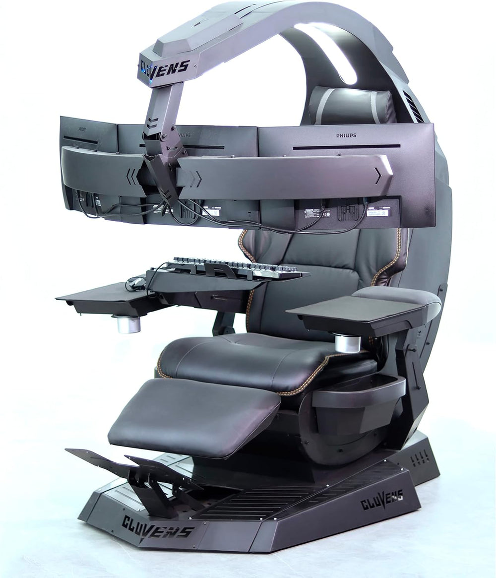 Imperatorworks CLUVENS Manticore Model Zero Gravity Gaming Chair Cockpit Gami...